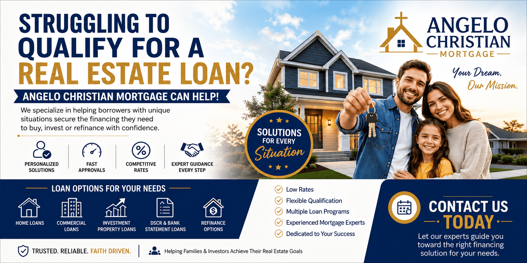 Struggling to Qualify for a Real Estate Loan? Here’s How the Right Mortgage Partner Can Help
